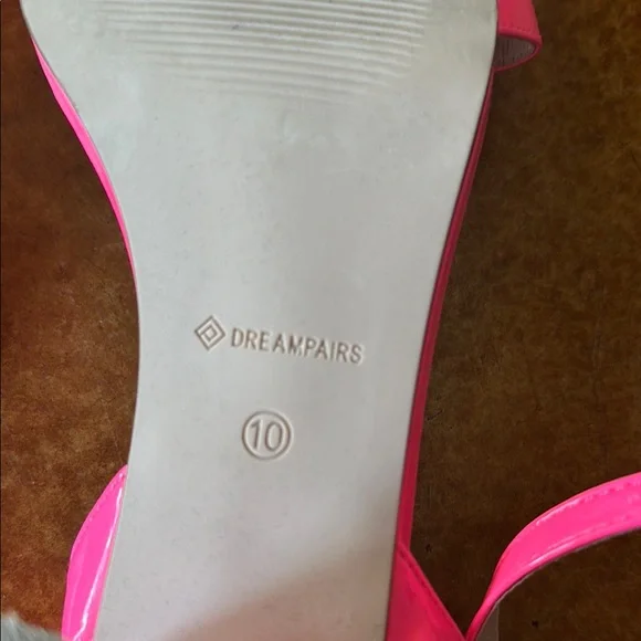 Hot Pink Heeled Sandals - Picture 9 of 9